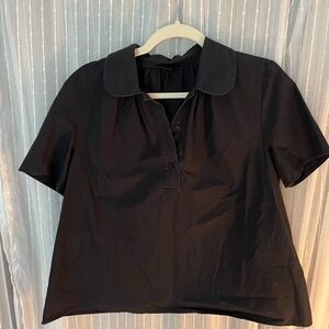 COS Elegant Black Short Sleeve Blouse